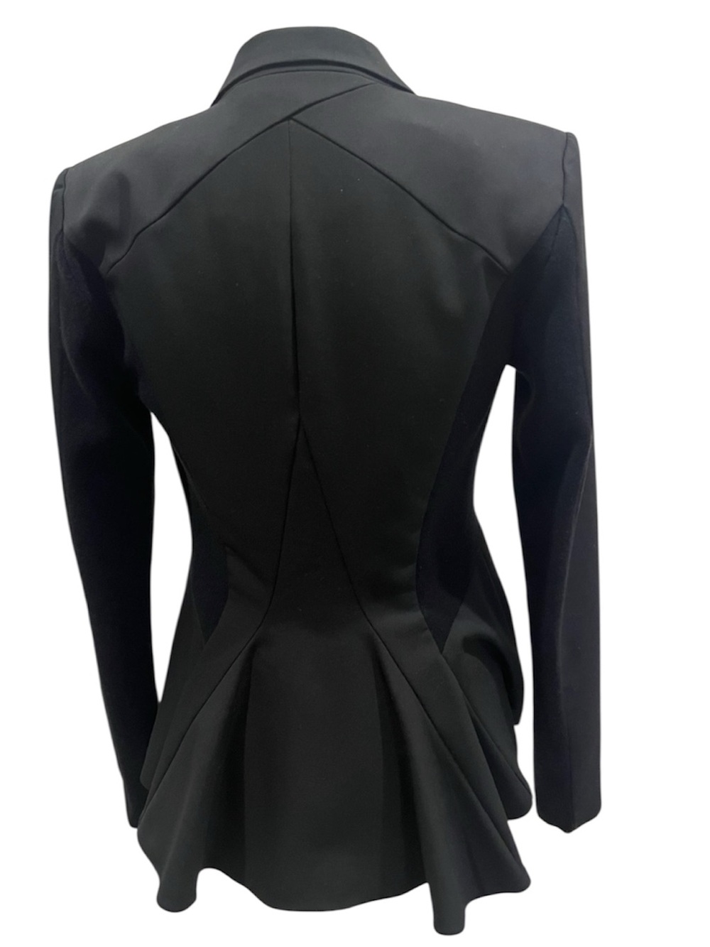 Magaschoni Collection Pantsuit Black Peplum Blazer & Pants Tailored Size 2 Small - Picture 4 of 16